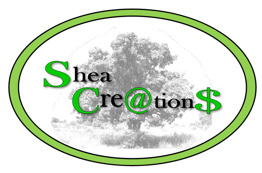 Shea Cre@tion$ tree logo